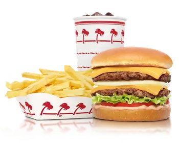 in n out DOUBLE DOUBLE COMBO