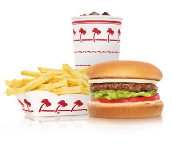 in n out HAMBURGER COMBO