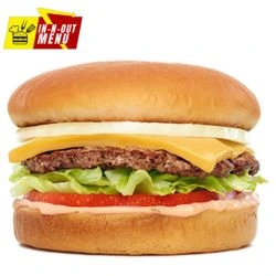 in n out cheese burger
